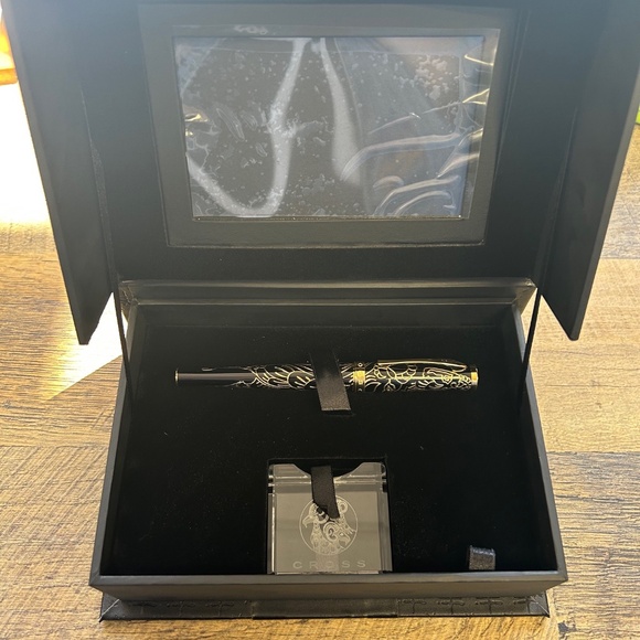 NIB Cross Sauvage 2015 Year Of The Goat Moonlit Black Lacquer Ballpoint Pen - Picture 4 of 12